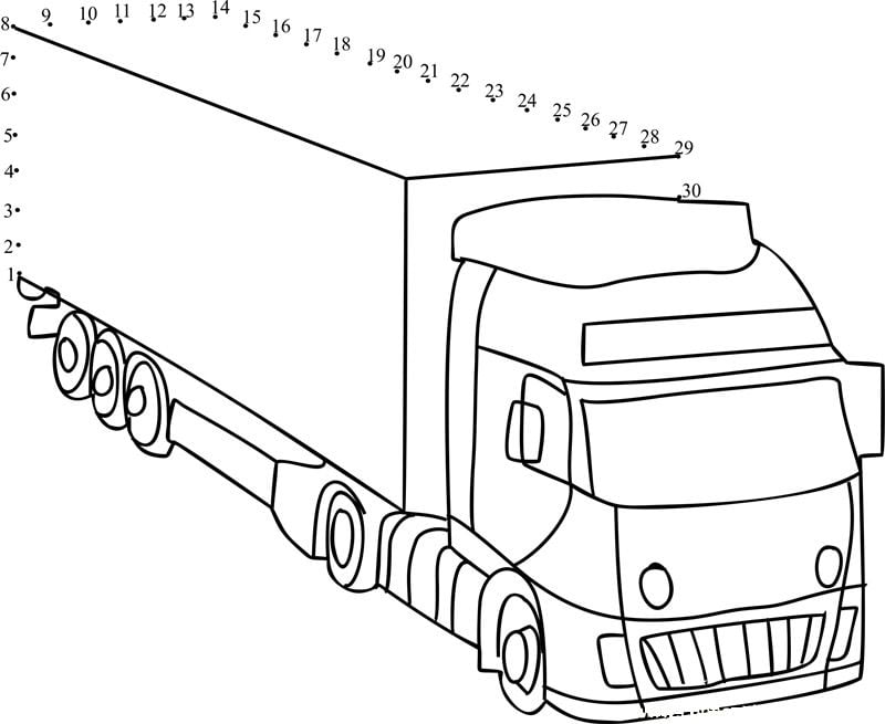 Punkt zu Punkt: Lastkraftwagen 1