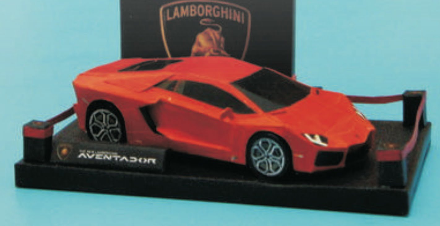 Bricolage en papier: Lamborghini Aventador
