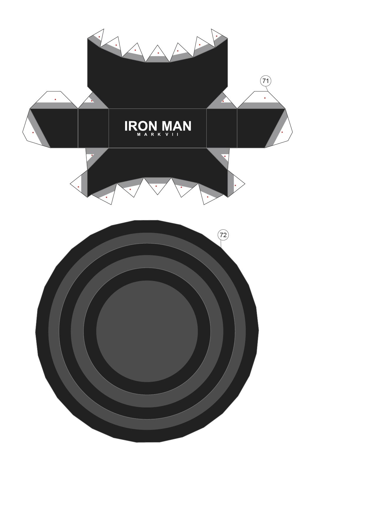 Papierowy model: Iron man