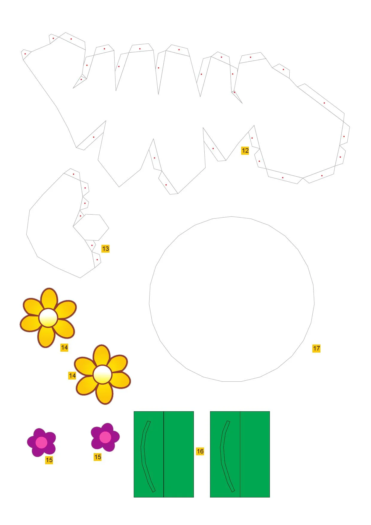Bricolage en papier: Les Schtroumpfs 3