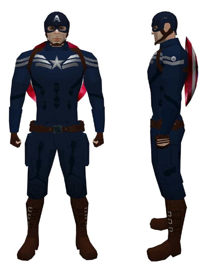 Paper model: Captain America