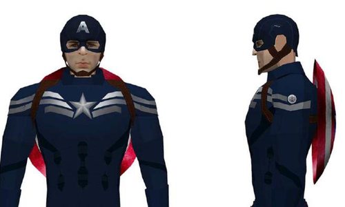 Modelo de papel: Capitán América