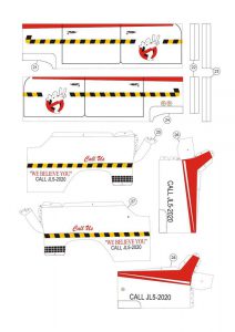 Paper Model: Ghostbusters' Car Free & Printable For Kids And Adults 