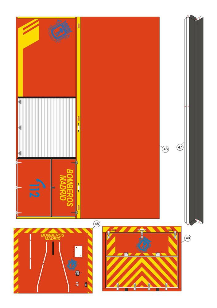 Fire truck Cars Paper models 