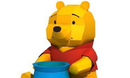 Paper model: Winnie-the-Pooh