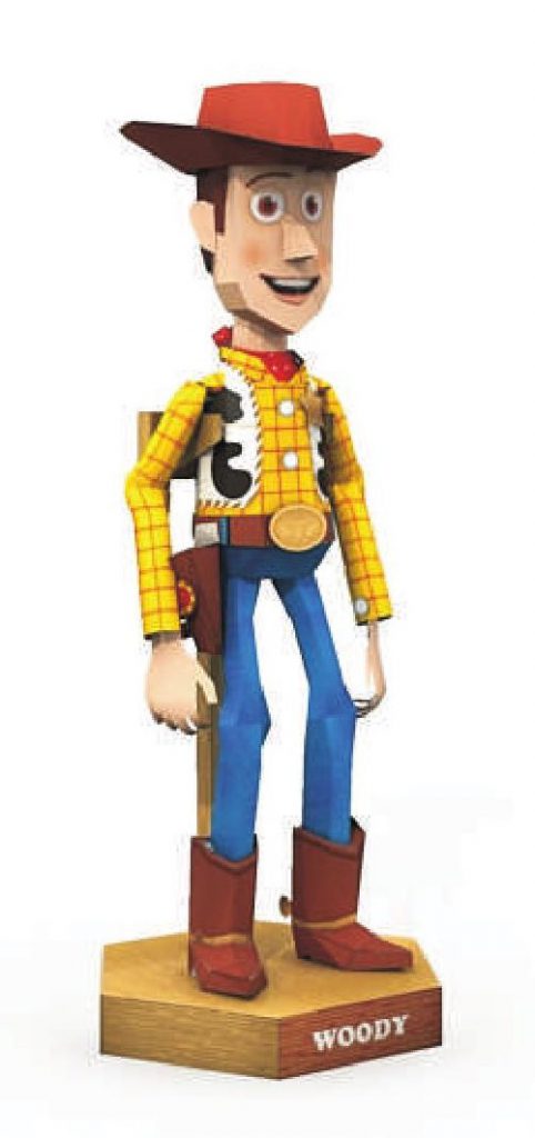 Paper model: Woody (Toy Story) free & printable for kids and adults