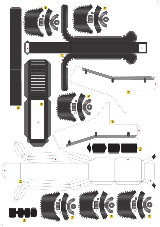 Papierowy model: Broń z filmu Dystrykt 9