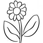 Online coloring page: A flower for mom