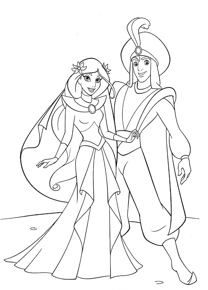 Coloring pages: Aladdin 1